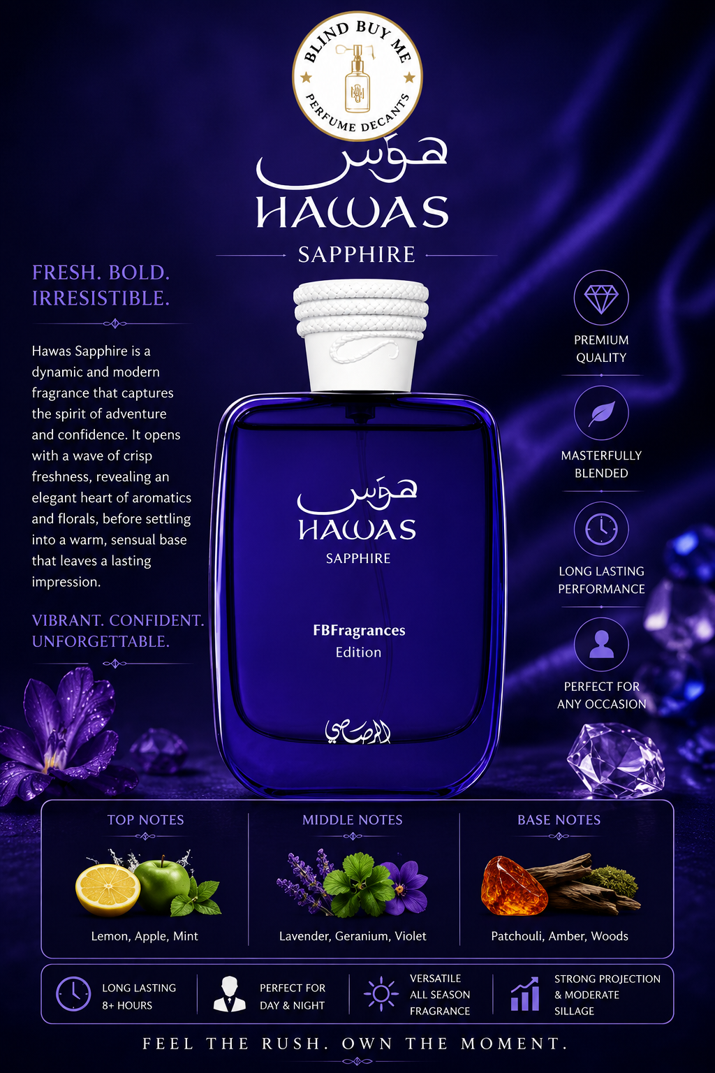Rasasi Hawas Sapphire by FB Fragrances
