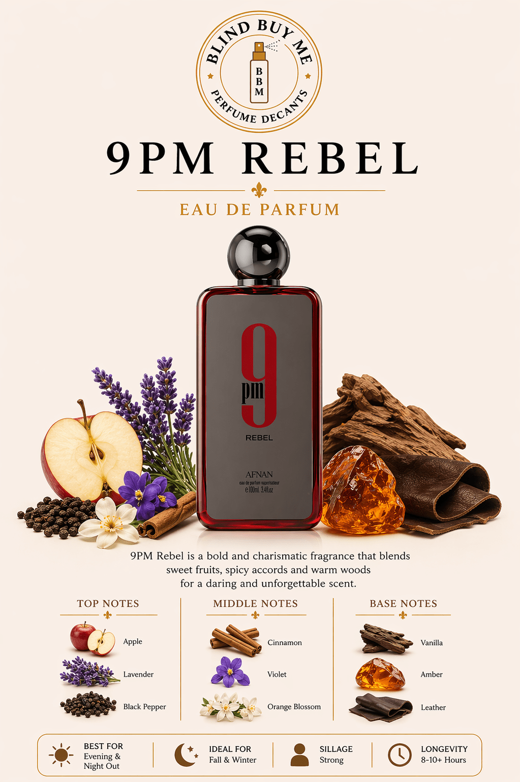 Afnan 9 PM Rebel - Blind Buy Me