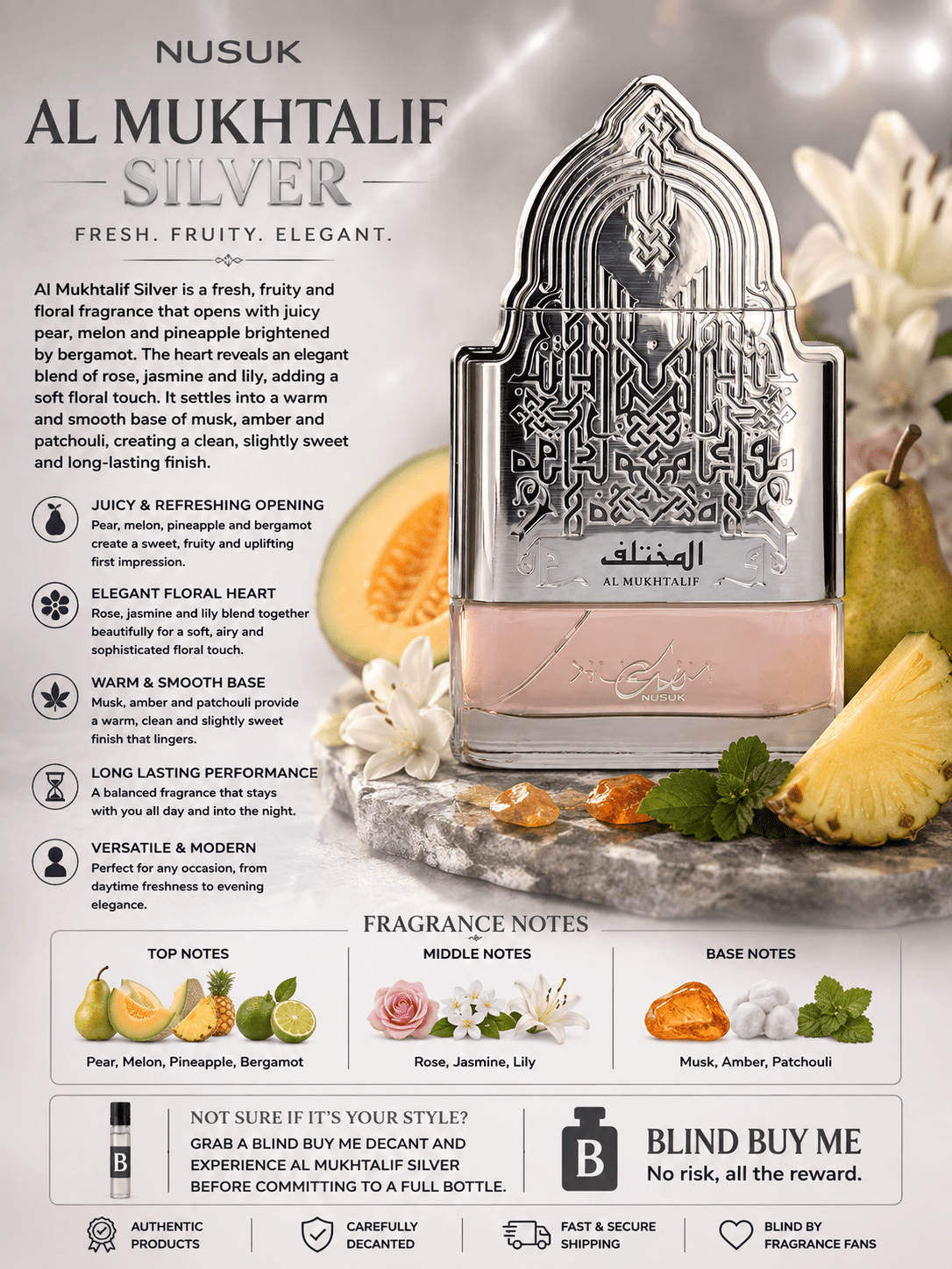 Nusuk Al Mukhtalif Silver - Blind Buy Me