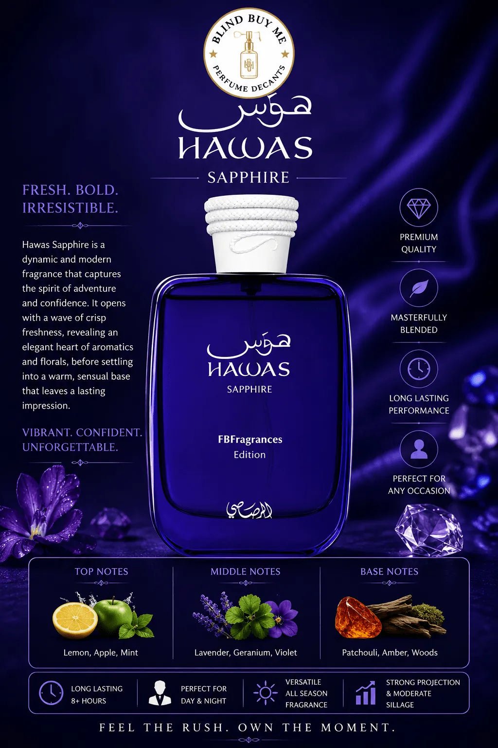 Rasasi Hawas Sapphire by FB Fragrances - Blind Buy Me